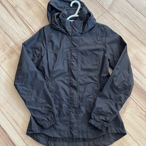 Women's Black North Face rain jacket